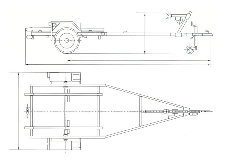 Сделать прицеп для лодки пвх своими руками чертежи размеры